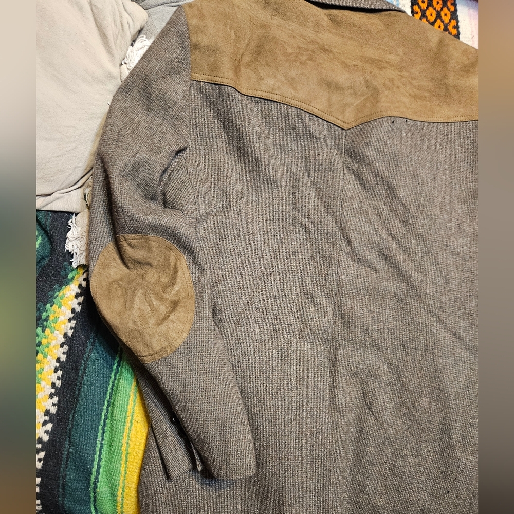 Pendleton Western Sport Jacket Wooland Suede Esta… - image 8